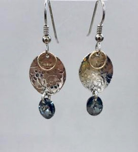 Sterling Silver Earrings with Swarovski Crystals
