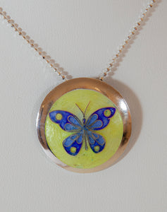 Butterfly Pendant - Cloisonné