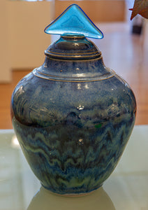 Medium Vase with Lid by Gail Johnston