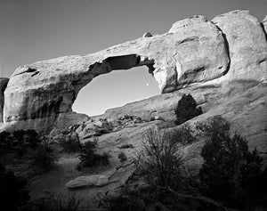 Skyline Arch and the Moon -11”x14” Fuji Flex SuperGloss Print